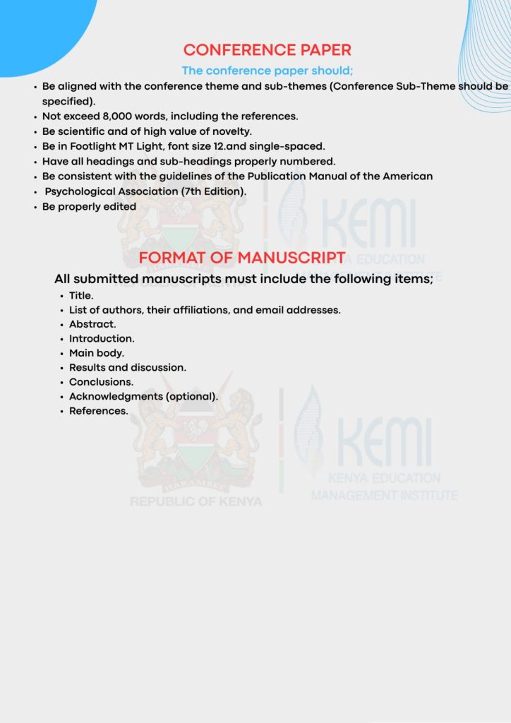 Abstract Submission Guidelines