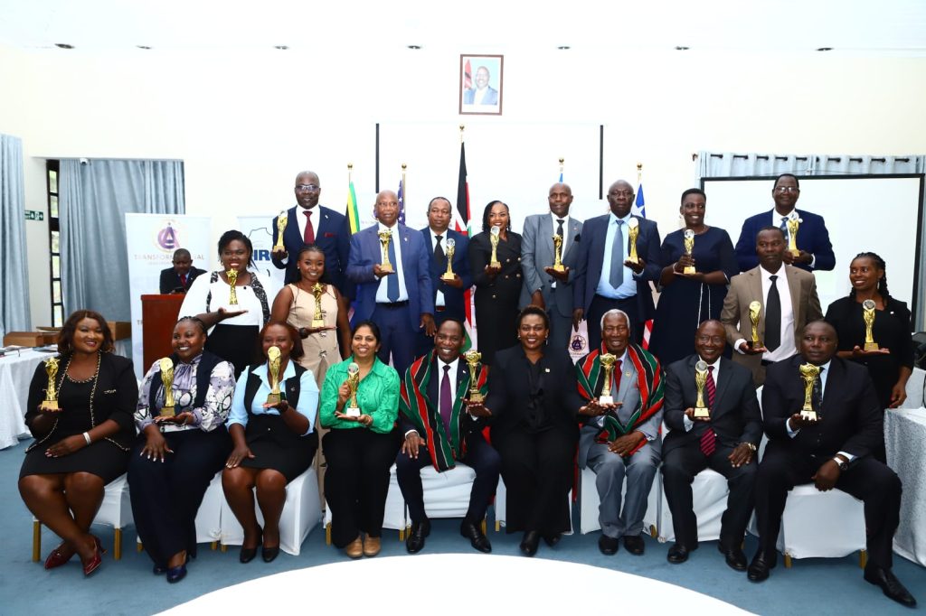 Dr. Maurice Odondo with fellow award winners