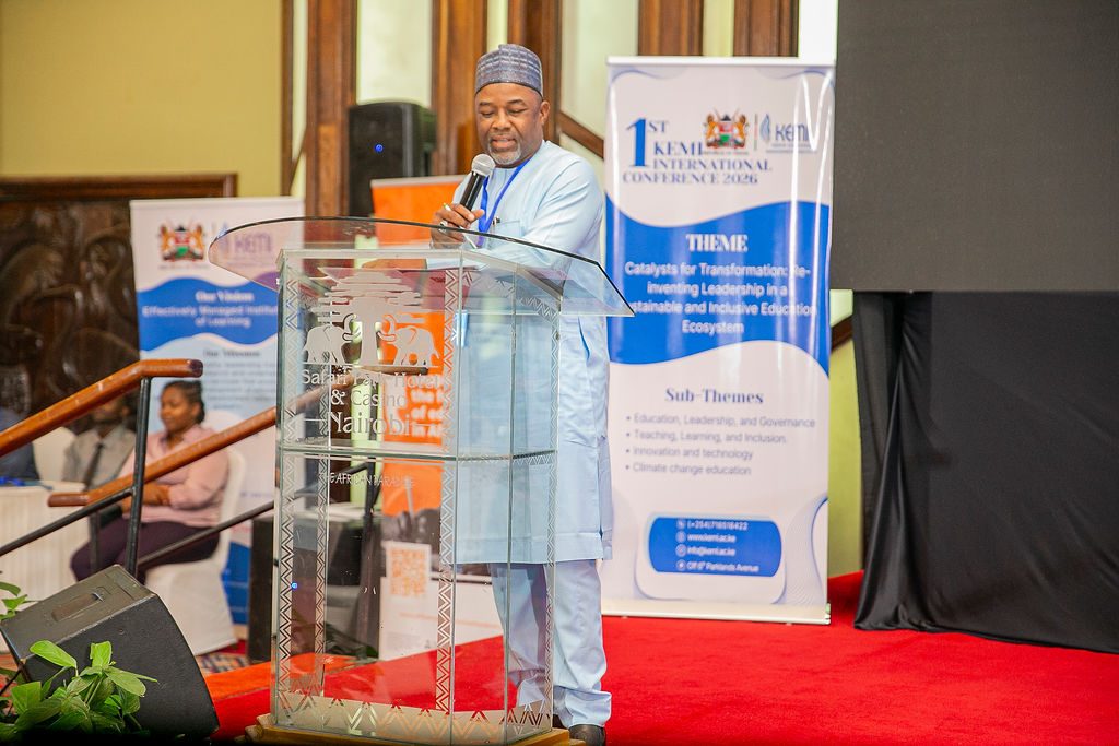 Speaker addressing delegates at the 1st KEMI International Conference opening ceremony